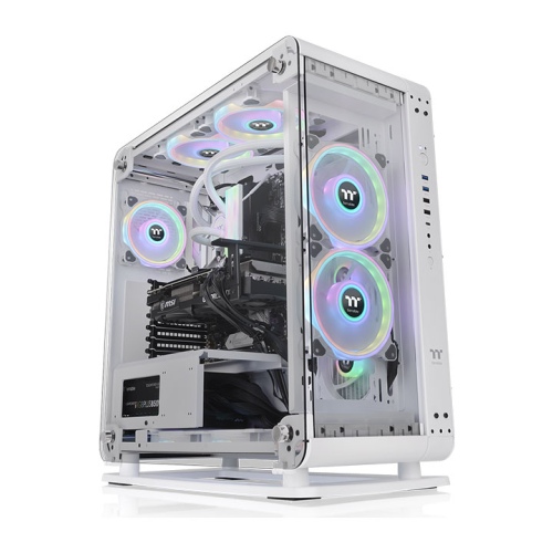 Core P6 Tempered Glass Snow Mid Tower Chassis