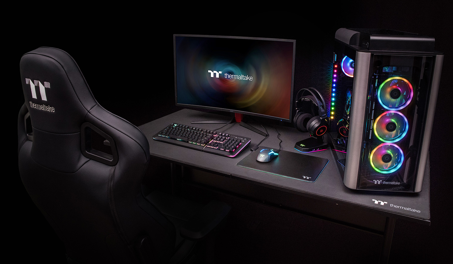 Thermaltake level 20 battlestation 2024 gaming desk stores